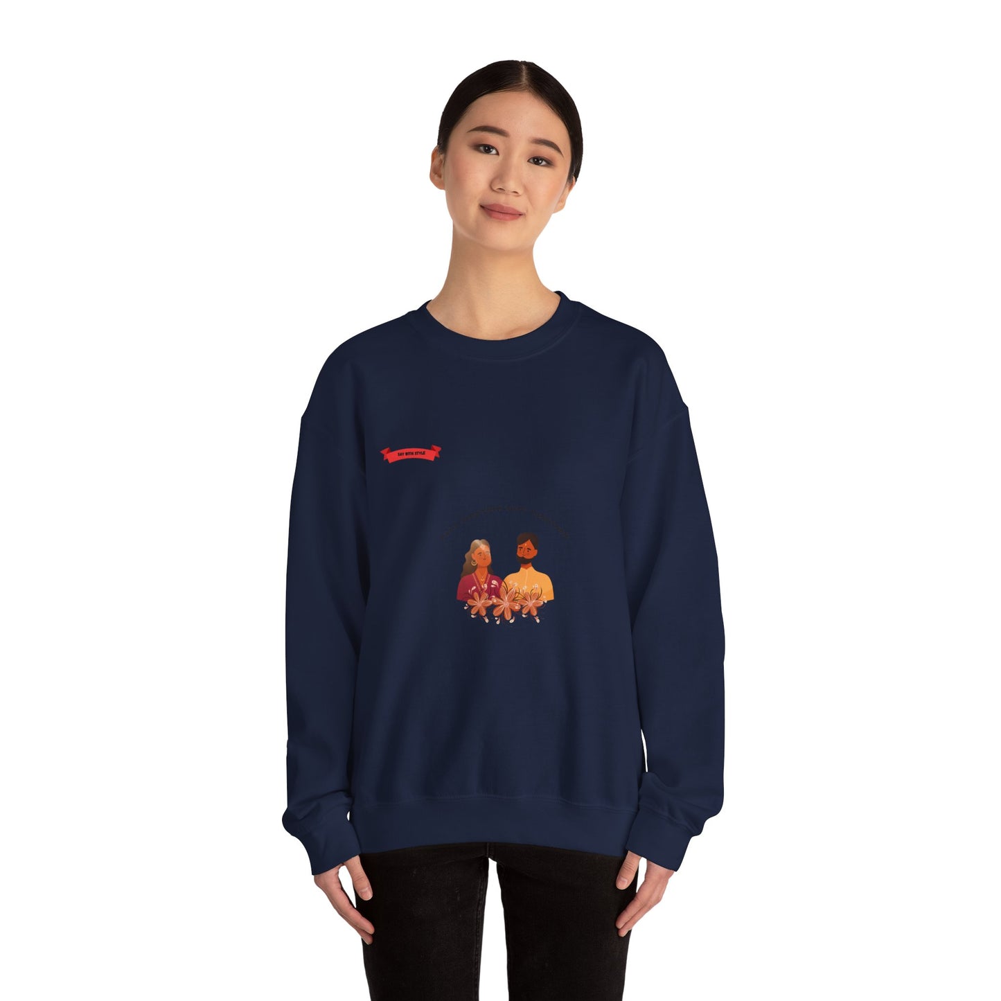 Crewneck Sweatshirt Stay Together Design