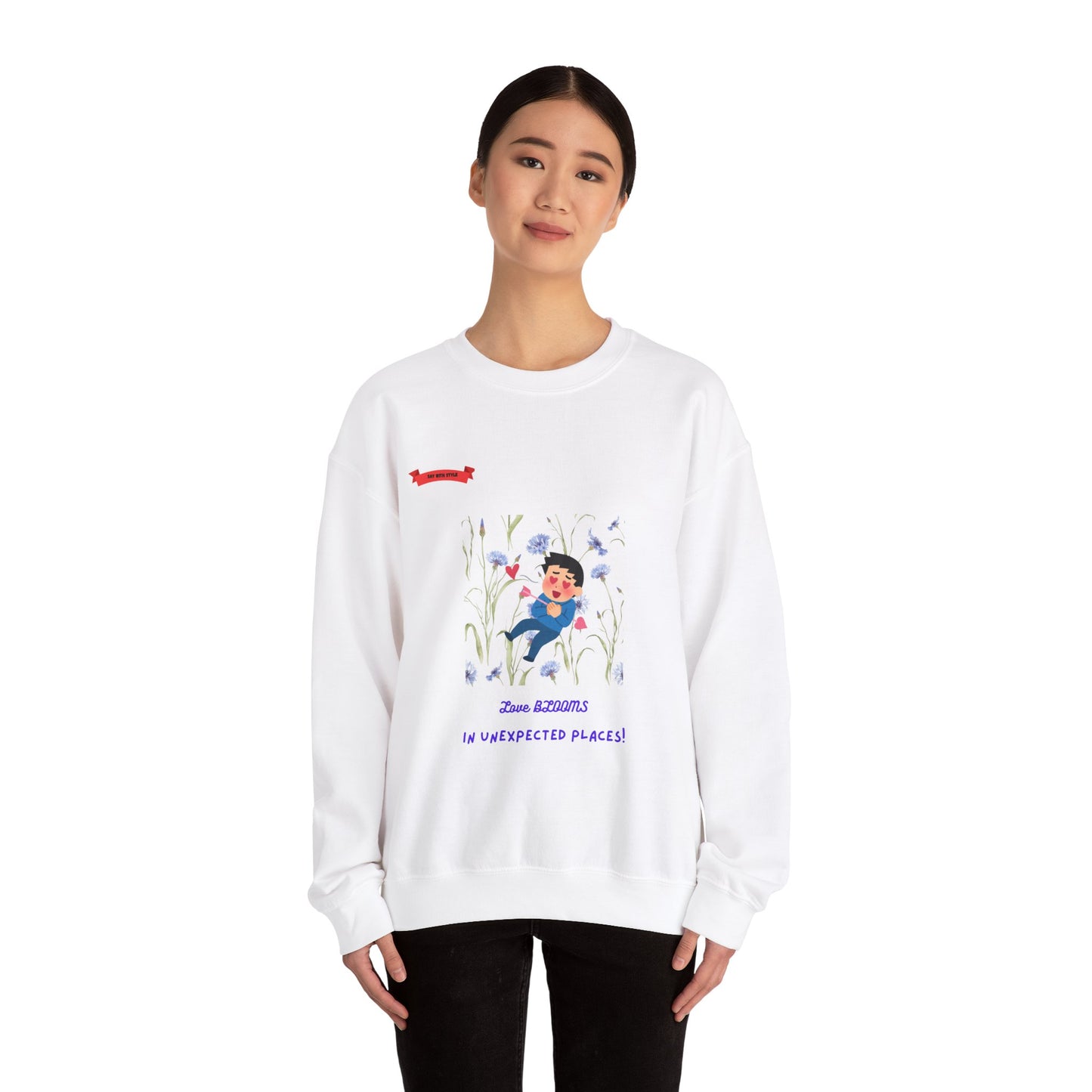 Love Blooms Crewneck Sweatshirt